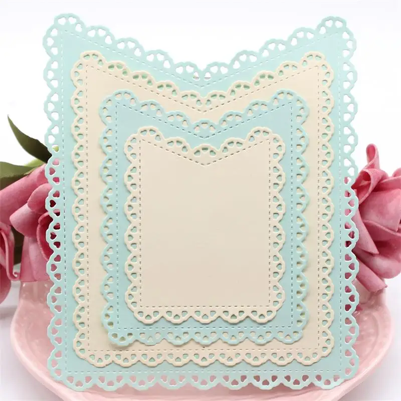 

YPP CRAFT Metal Frames Corners Set Cutting Dies Stencils for DIY Scrapbooking/photo album Decorative Embossing DIY Paper Cards