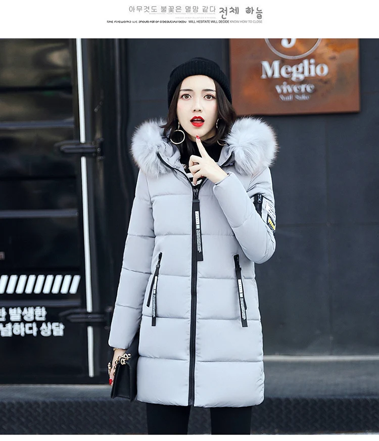 Women Parkas Long Coats Army Green Overcoat Female Winter Hooded Cotton Coats Woman Jackets 2018 New Clothing LZ975 (31)