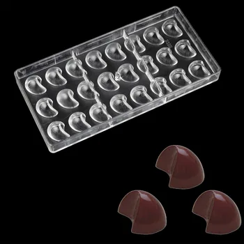 

3D Transparent polycarbonate candy chocolate moulds DIY handmade pastry tool plastic chocolate molds Decorating tool for baking