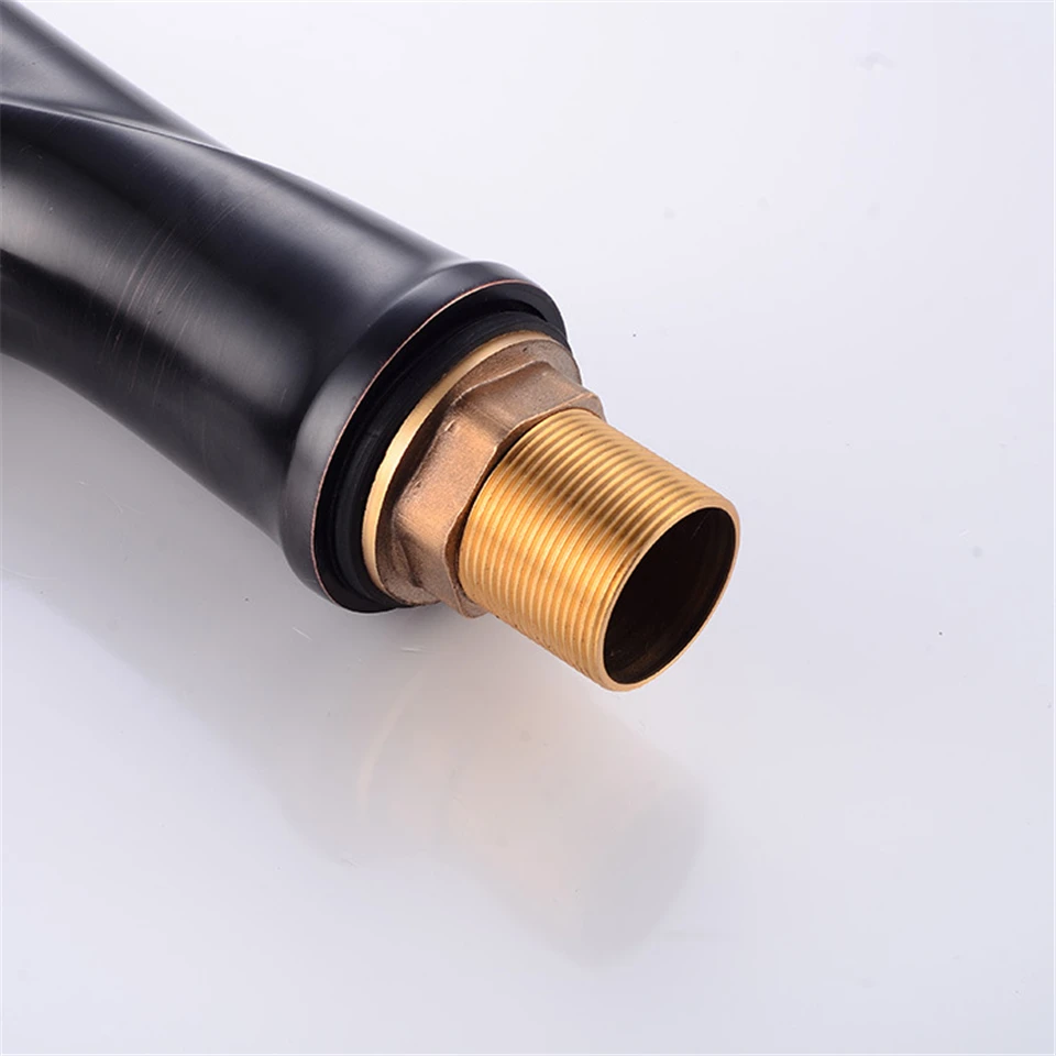 Luxury Waterfall Tap Tall Bathroom Basin Faucet Robinet Lavabo Waterfall Black Bathroom Faucet Rustic Tap Basin Mixer Robinet (17)