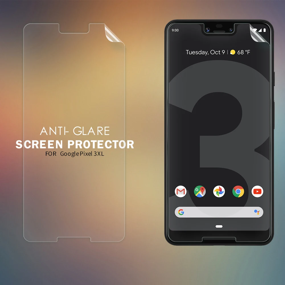 Защитная пленка для Google Pixel 3 XL Nillkin прозрачная/Матовая Мягкая Пластиковая 4 Pixel3
