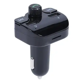

VODOOL A15 Bluetooth Car Kit FM Transmitter Modulator Handsfree Vehicle Battery Voltage Display MP3 Player USB Charger