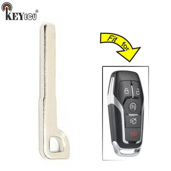 

KEYECU 10x for Ford Edge Explorer Fusion, for Linclon MKZ MKC MKX Replacement Smart Emergency Key Remote Insert Blade Case Fob