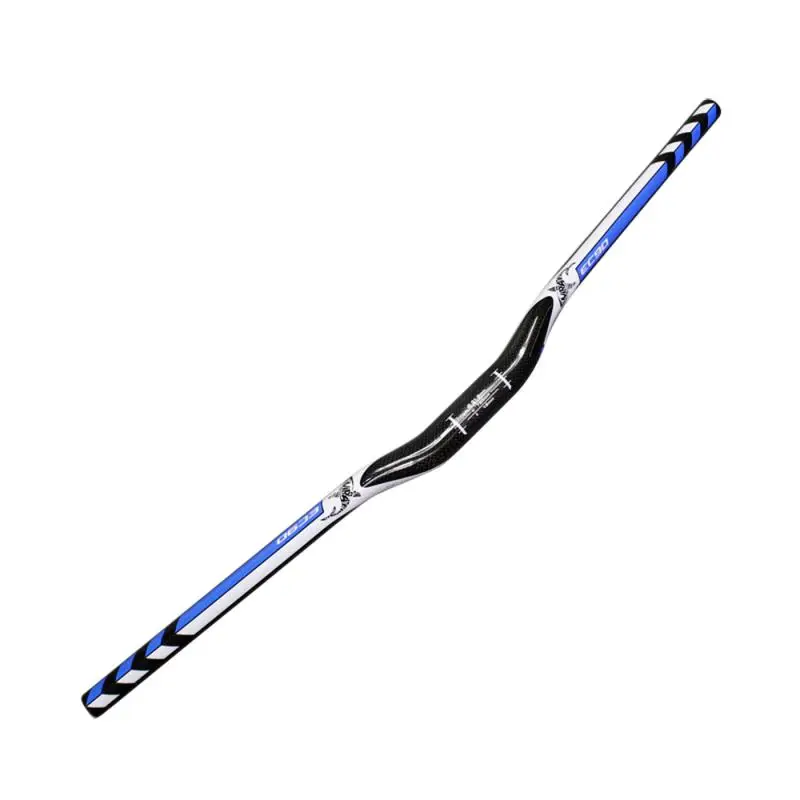 EC90 Carbon Mountain Bike Handlebar 31.8mm Carbon Fiber RiserFlat Handle Bars MTB Bicycle Handlebars Blue (3)