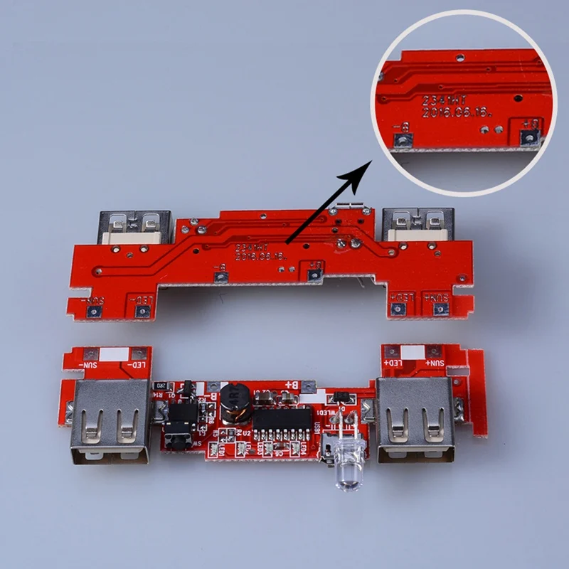 (Без батареи) 5 в двойной USB 5x18650 Блок питания повербанк DIY корпус Pover Bank зарядное