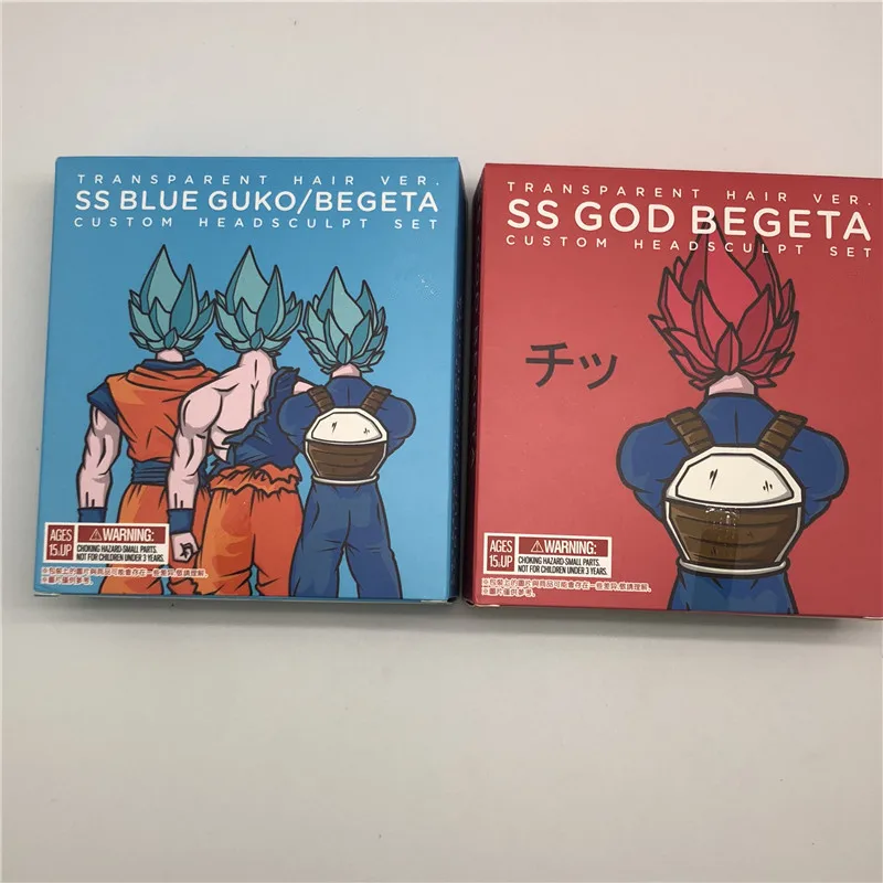 

With Original Box Dragon Ball Demoniacal fit suit for SHF SSJ Nevy dark Blue Vegeta Accessories custom headsculpt head hair set