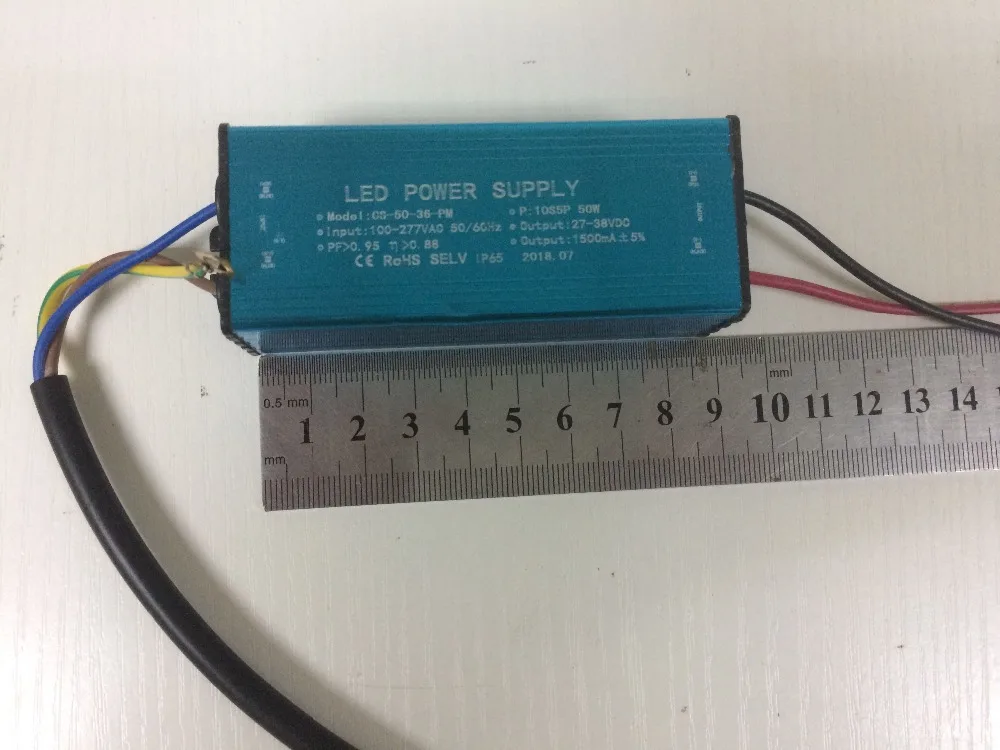 

50w led flood light driver constant current Waterproof IP66 Power supply Output