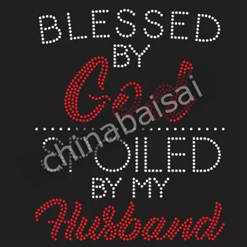 

The blessed by god Rhinestone Transfer Motif Designs