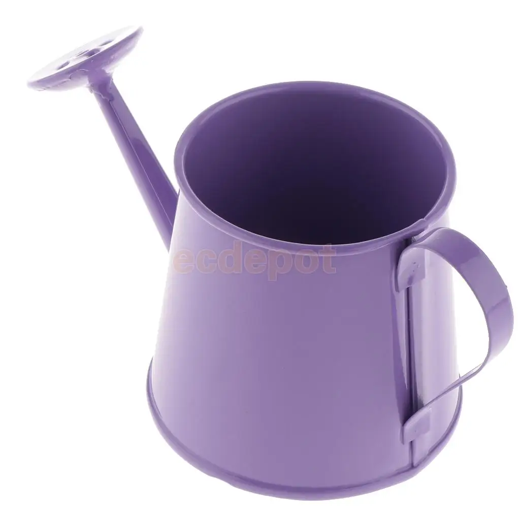 Rustic Vintage Iron Metal Watering Can Flower Bucket Vases Garden Balcony Home Office Decor