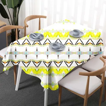 

Modern Plaid Waterproof Table Clothes Cloth Rectangular Wedding Coffee Rectangle Party Tablecloth Mandala Computer Tablecloth