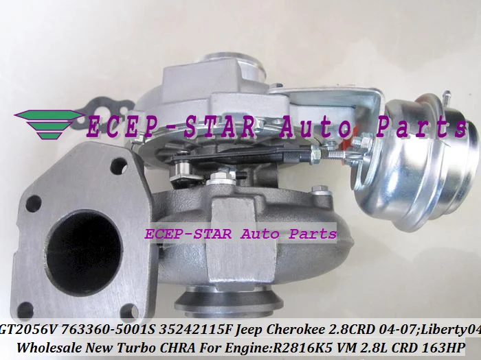 GT2056V 763360 763360-5001S 763360-0001 35242115F Turbo Turbocharger For Jeep Cherokee 2.8L CRD 2004-07 Liberty 2004 150HP 163HP R2816K5 VM (1)