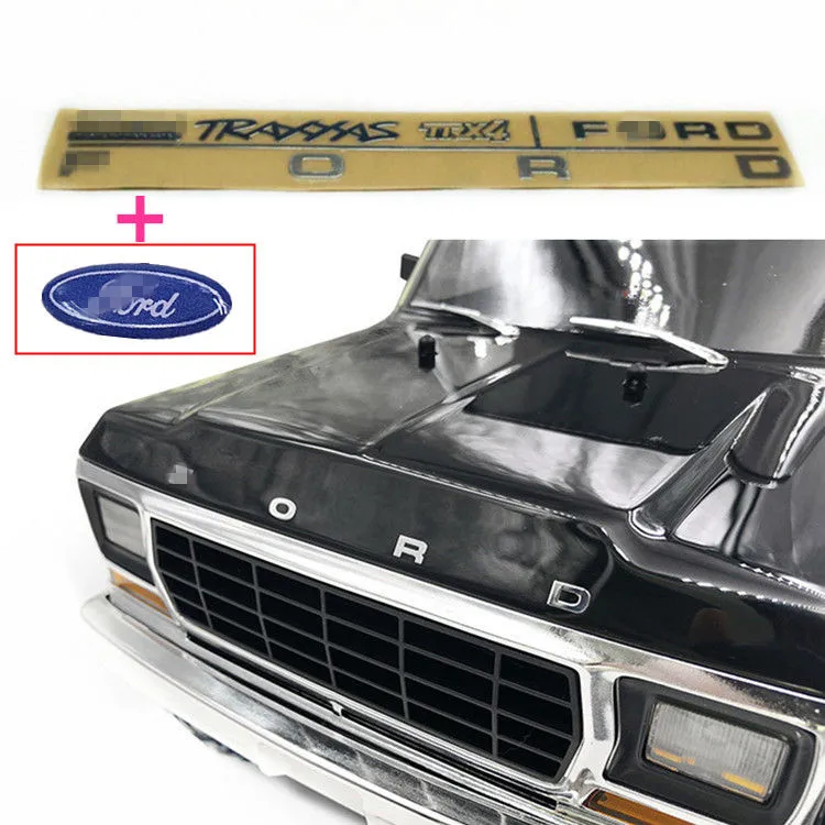 Автомагнитола с эмблемой для FORD Металлическая Эмблема 1/10 TRAXXAS TRX 4 TRX4 Ford bronco