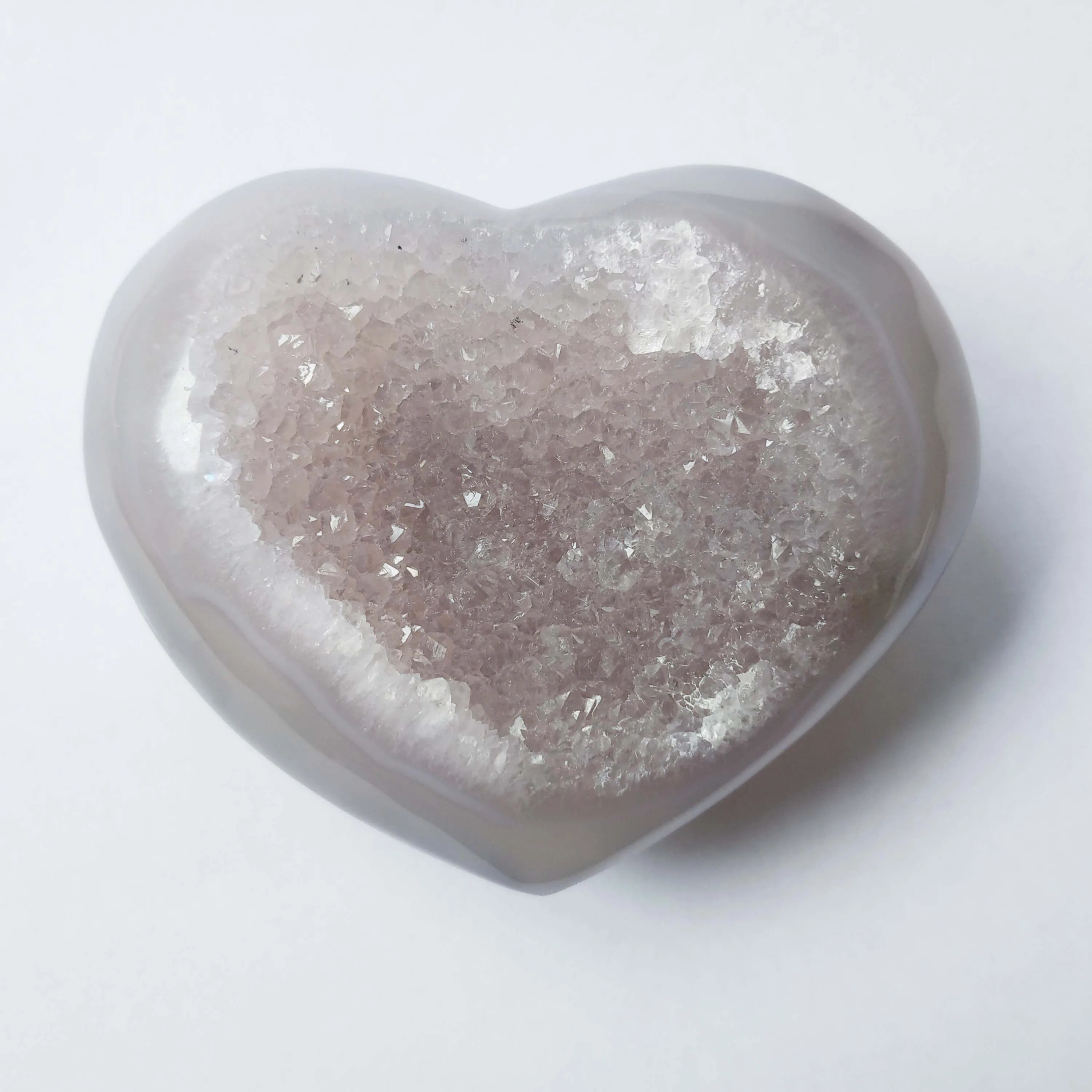200g Natural Agate heart quartz healing crystal love stone for gifts | Дом и сад