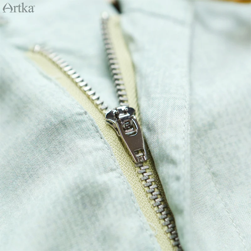 ARTKA женские летние новые длинные широкие брюки с принтом модные удобные