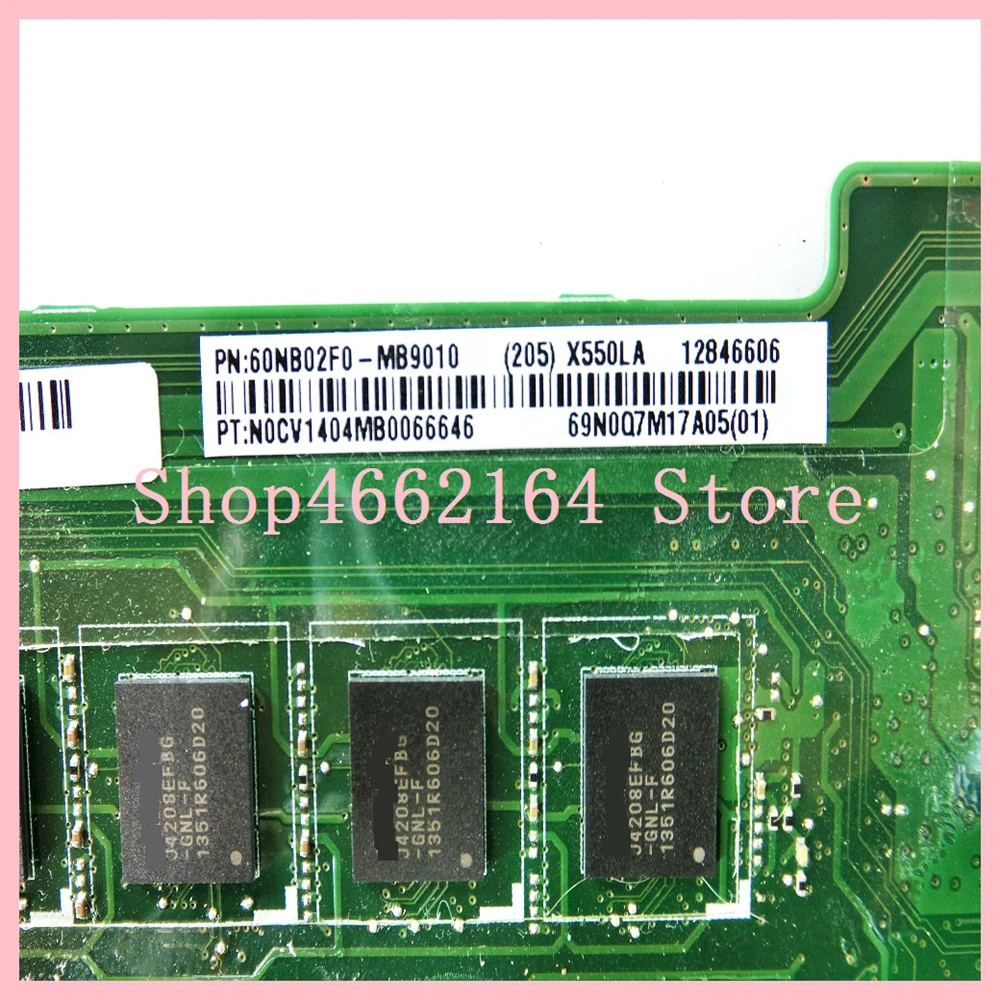 Promo  X550LA Motherboard I5-4200 CPU 4GB RAM For ASUS A550L X550LD R510L X550LC X550L X550 laptop Motherb