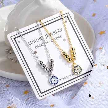 

XIYANIKE Fashion Classic Devil Eye Choker Creative Personality Necklace Charm Exquisite Dangler Engagement Jewelry For Women New