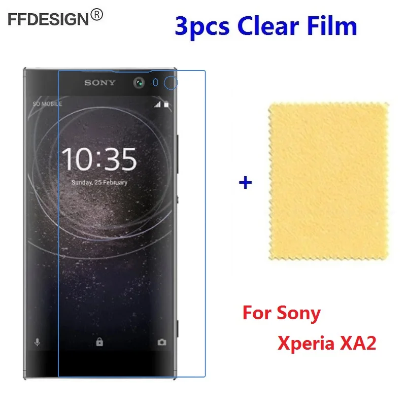 

3pcs For Sony Xperia XA2 Clear LCD Screen Protector For Sony Xperia XA2 Protective Film Screen Foil Guard Cover Skin