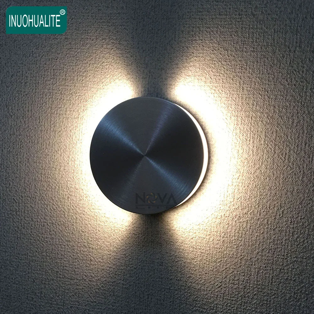 6pcs Two Beam Brushed Aluminum Embedded Wall Lighting Stairway Stair