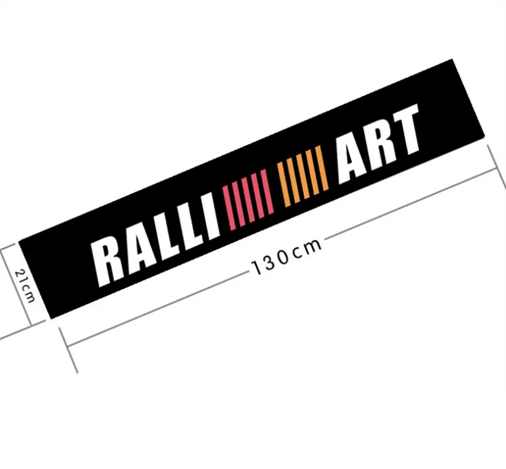 1 шт. спортивные гоночные наклейки RALLIART наклейка Автомобильный кузов переднее