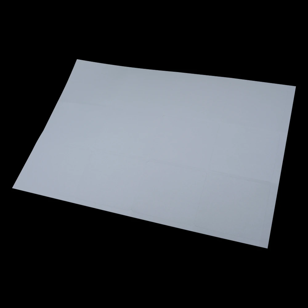 6.35x7cm (2.5"x2.7") 360Pcs/Lot 12Pcs/Sheet Self Adhesive A4 White
