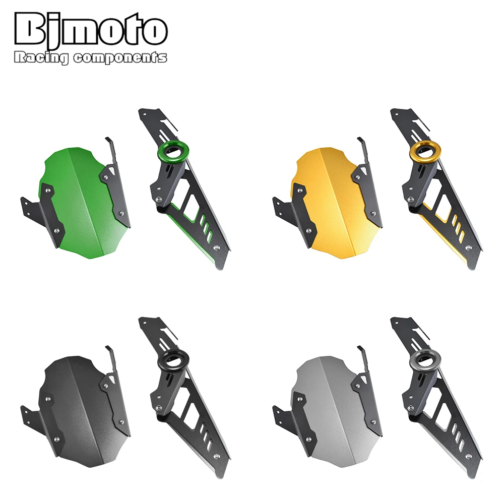 

BJMOTO Motorcycle CNC Rear Tire Hugger Fender Mudguard & Chain Guard Cover For Kawasaki ninja 400 ninja400 2018-2019