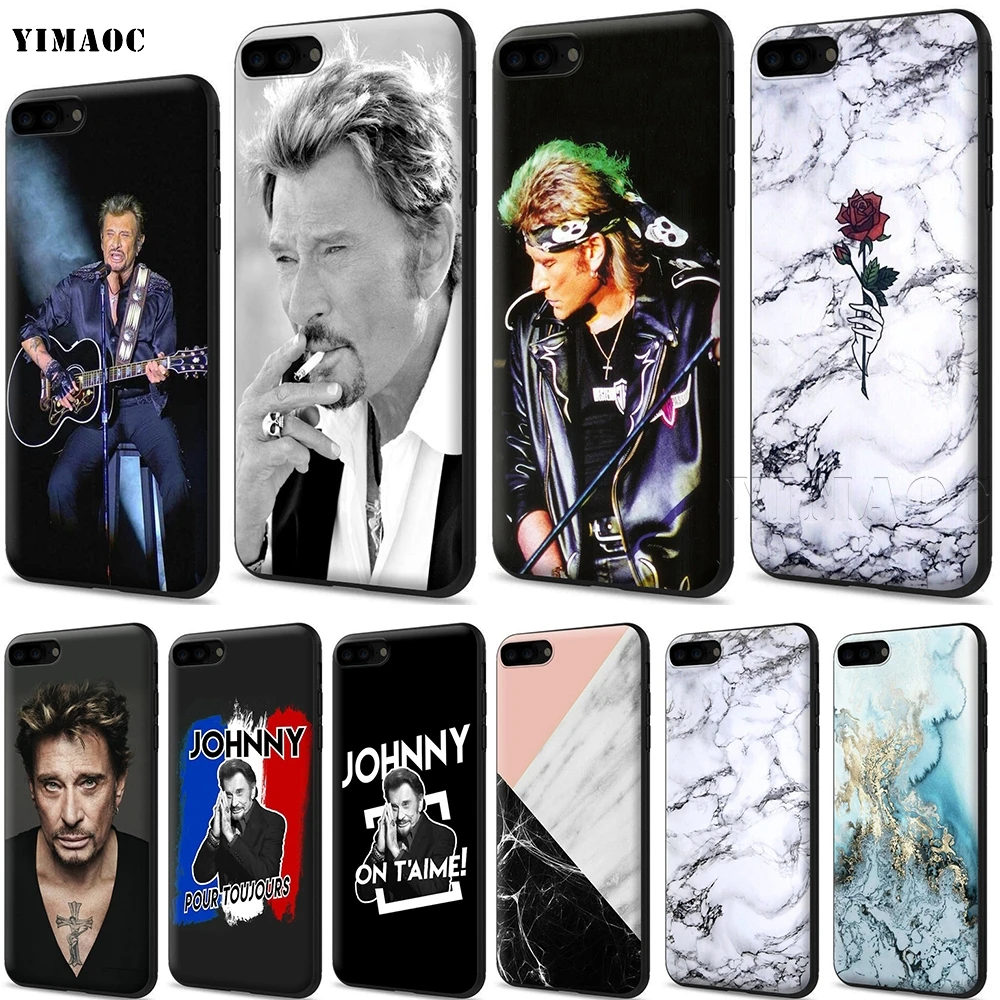 

YIMAOC Johnny Hallyday Silicone Soft Case for iPhone 11 Pro XS Max XR X 8 7 6 6S Plus 5 5S SE