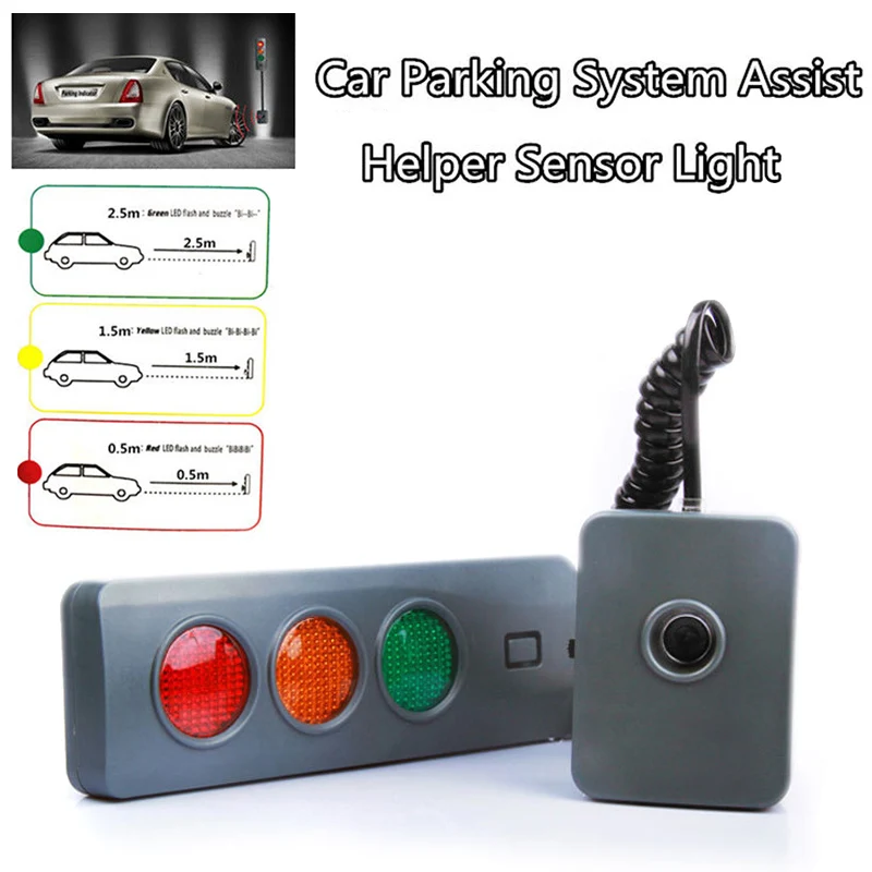 

Safe-Light Parking System Assist Distance Stop-Aid Guide Sensor Kit for Home Garage SL@88