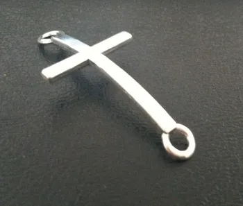 

New 40pcs/lot Antique Silver Cross Charm Jewelry Connectors 22*52mm Fit Jewelry Bracelet Making