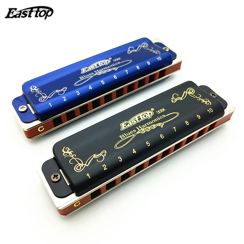 Горячая Распродажа Easttop Harmonica T008K Diatonic 10 Hole Armonica Blues mondharmonica gaita de boca Mouth Ogan