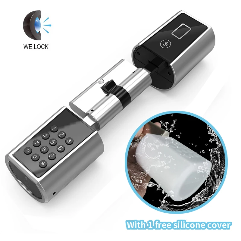 L5PB Plus Smart Key Lock Cylinder Home Keyless electronic Lock Cylinder