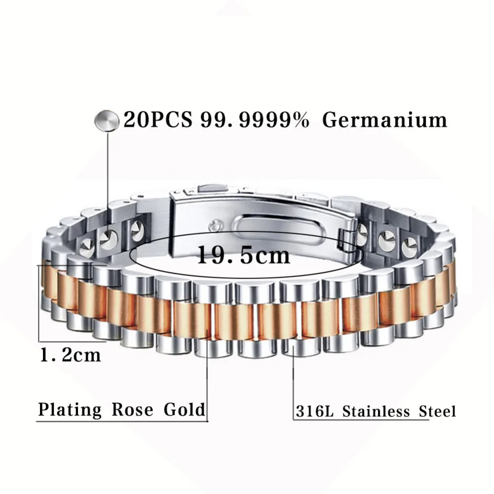 SGS Аутентификация экспорт в Корея Биотерапия лечебный браслет 20 шт 99.9999% браслеты из Германия и браслеты мужские ювелирные изделия