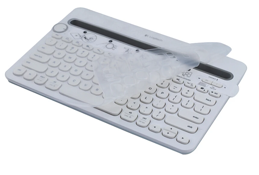 Водонепроницаемый пыле прозрачный силиконовый штамп покрытие для клавиатуры Чехлы guard для logitech K480