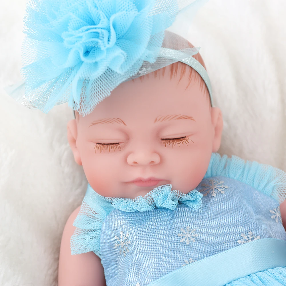 Reborn Baby Doll Toys Alive Bebe reborn Toddler Full silicone Play Toys Рождественский подарок ручной работы восхитительный 10 дюймов 25 см Playmates