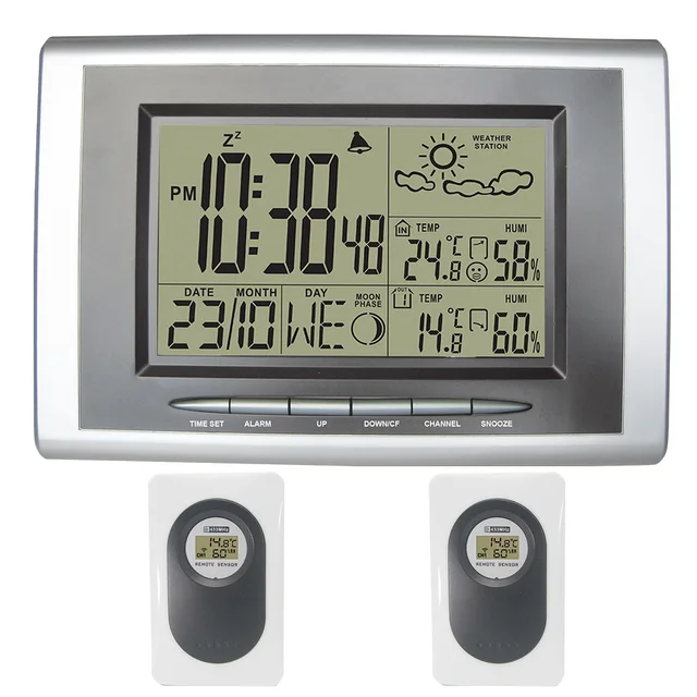 Digital Wireless Thermometer Hygrometer LCD Display Weather Station ... Digital Wireless Thermometer Hygrometer LCD Display Weather Station ...