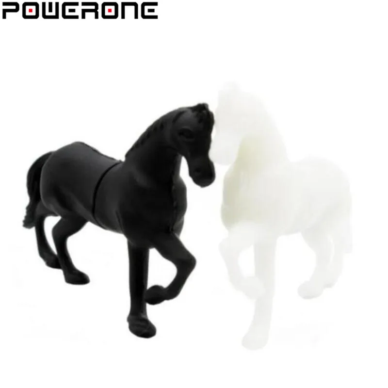 POWERONE Horse, Usb флеш-накопитель, лошади, флешки, 4 ГБ, 8 ГБ, 16 ГБ, 32 ГБ, 64 ГБ, Мультяшные животные, флешки, карта памяти