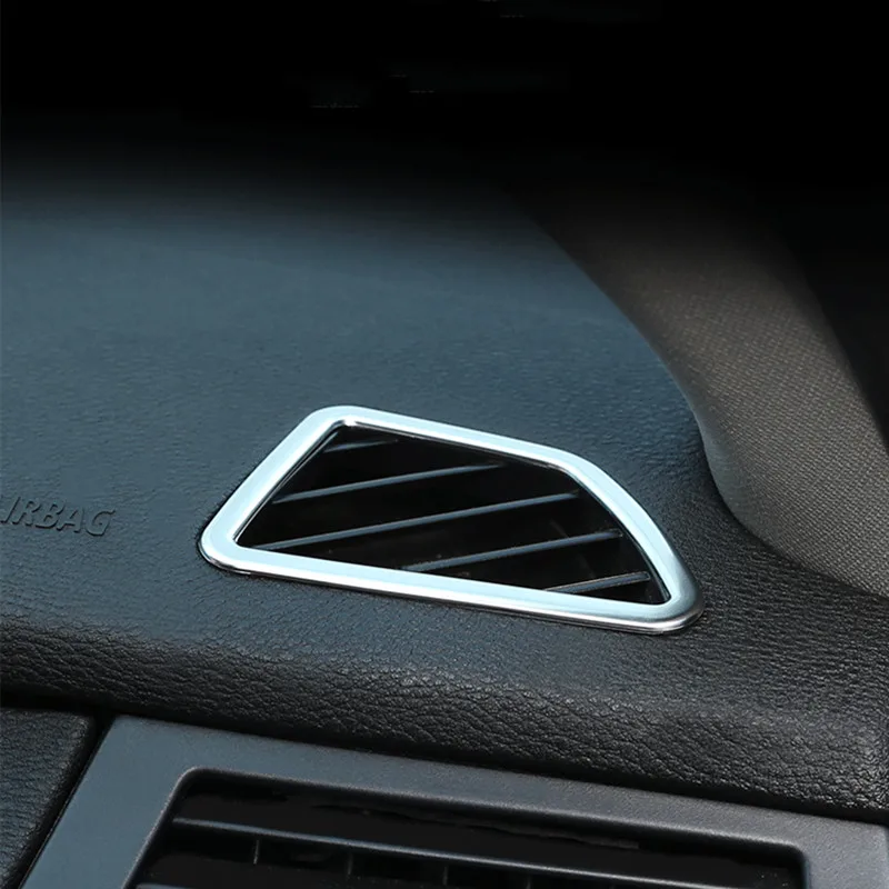 

Stainless Steel Air Conditioner Outlet Decoration Frame Cover Air Vents Trim Strip For BMW X5 E70 X6 E71 LHD Auto Accessories