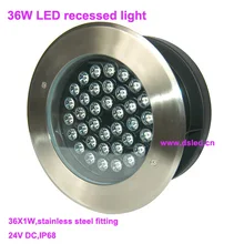По DHL! Нержавеющая сталь 36 Вт встраиваемые светодиодный свет бассейн, светодиодный прожектор, IP68, D280mm, DS-11S-11-36W, 24 В DC