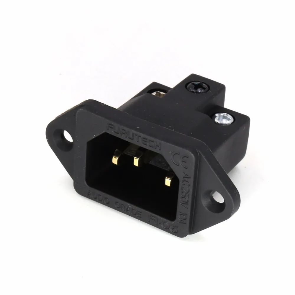 2 шт. входная розетка из чистой меди с золотым покрытием HIFI|viborg audio|power cord audioaudio power |