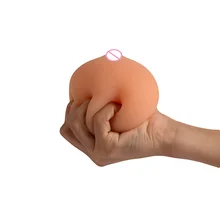 Real Breast Masturbator For Men Silicone Big Simulation Breast Ball Artificial Mini Bra Sex Toys For Adult