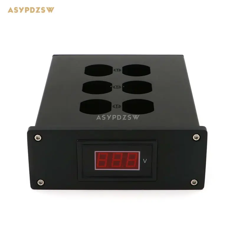 Полностью алюминиевый блок питания HIFI US AC с 6 розетками отображением
