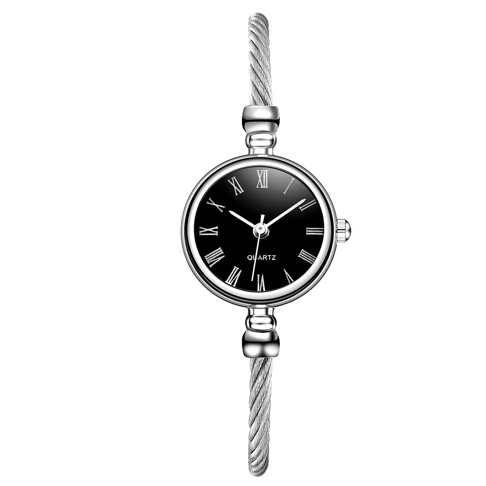 Vansvar, роскошные брендовые модные серебряные женские часы, повседневные кварцевые часы из нержавеющей стали, часы-браслет, аналоговые наручные часы A40 - Цвет: C