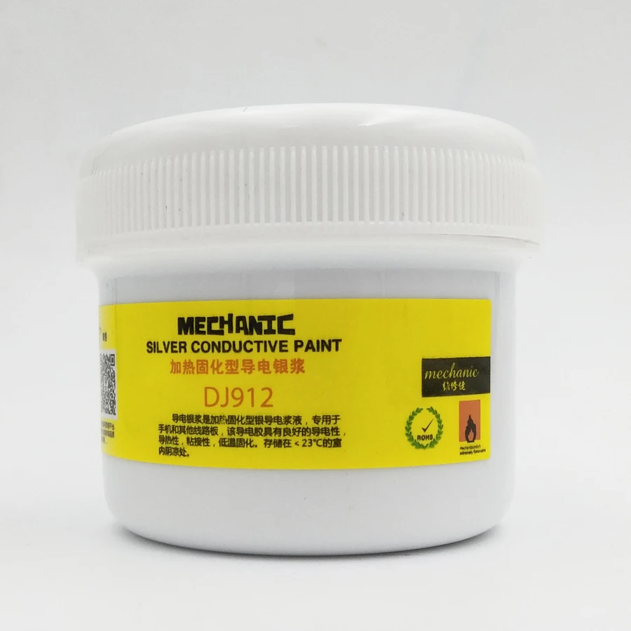 Mecânico 100g 100% prata condutora cola fio