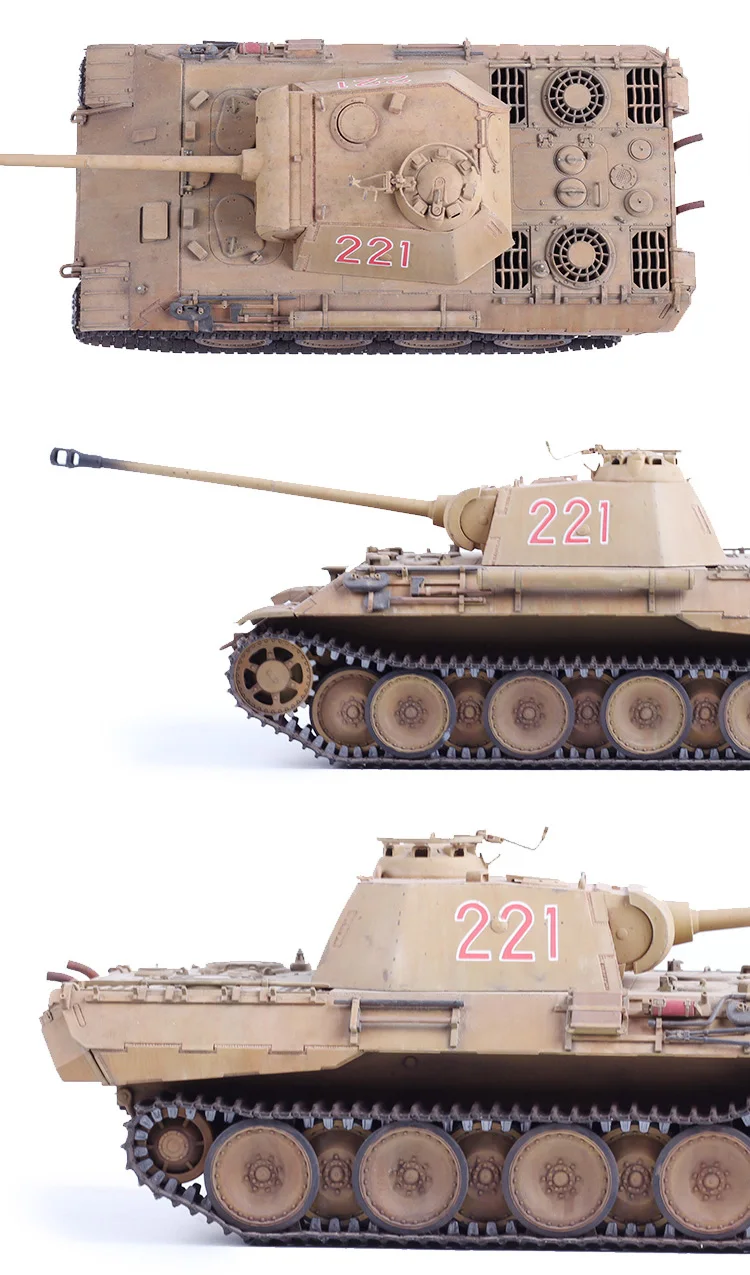1:35 масштабная модель танка немецкая пантера модель танка строительный комплект Военный танк Коллекция DIY 35065