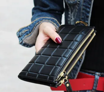 

Women New Fashion Long Pu Wallet Clutch Women's Purse Best Phone Wallet Female Case Phone Pocket Carteira Femme