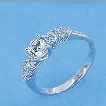Набор из стерлингового серебра и камня, Красивое обручальное кольцо, Настоящее серебро 925 пробы, ювелирные изделия