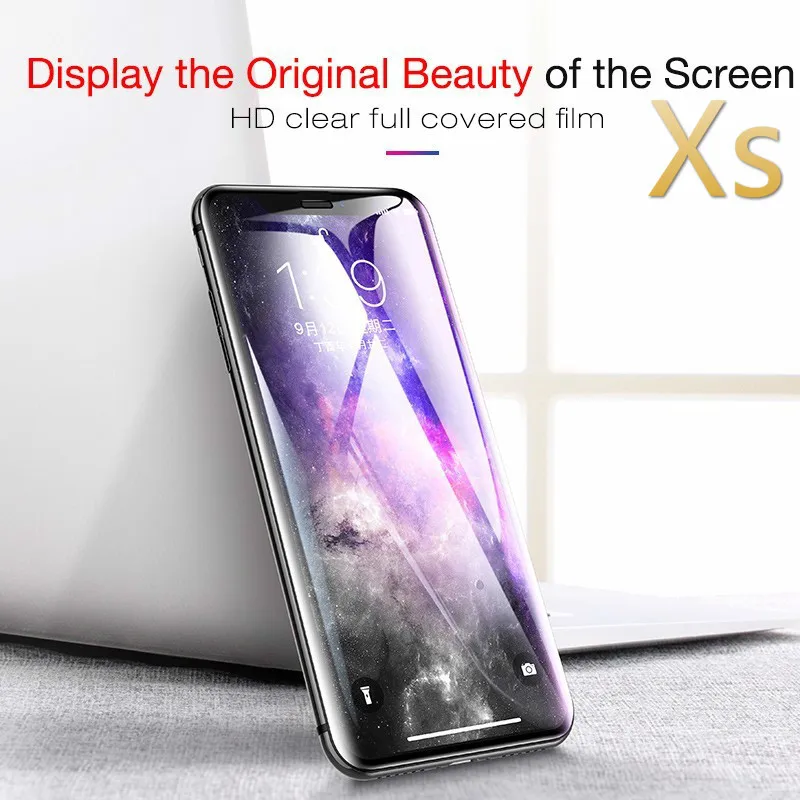 

9H Full Cover Tempered Glass for iPhone 6 6s 7 8 Plus 7Plus 8Plus Screen Protector for iphone X XR XS Max Black White Rose Gold