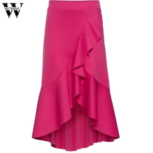 Womail, асимметричная юбка в виде листьев лотоса, женские юбки до колена для офиса, модные женские летние пляжные юбки для вечеринки, Falda Jupe, Dec11