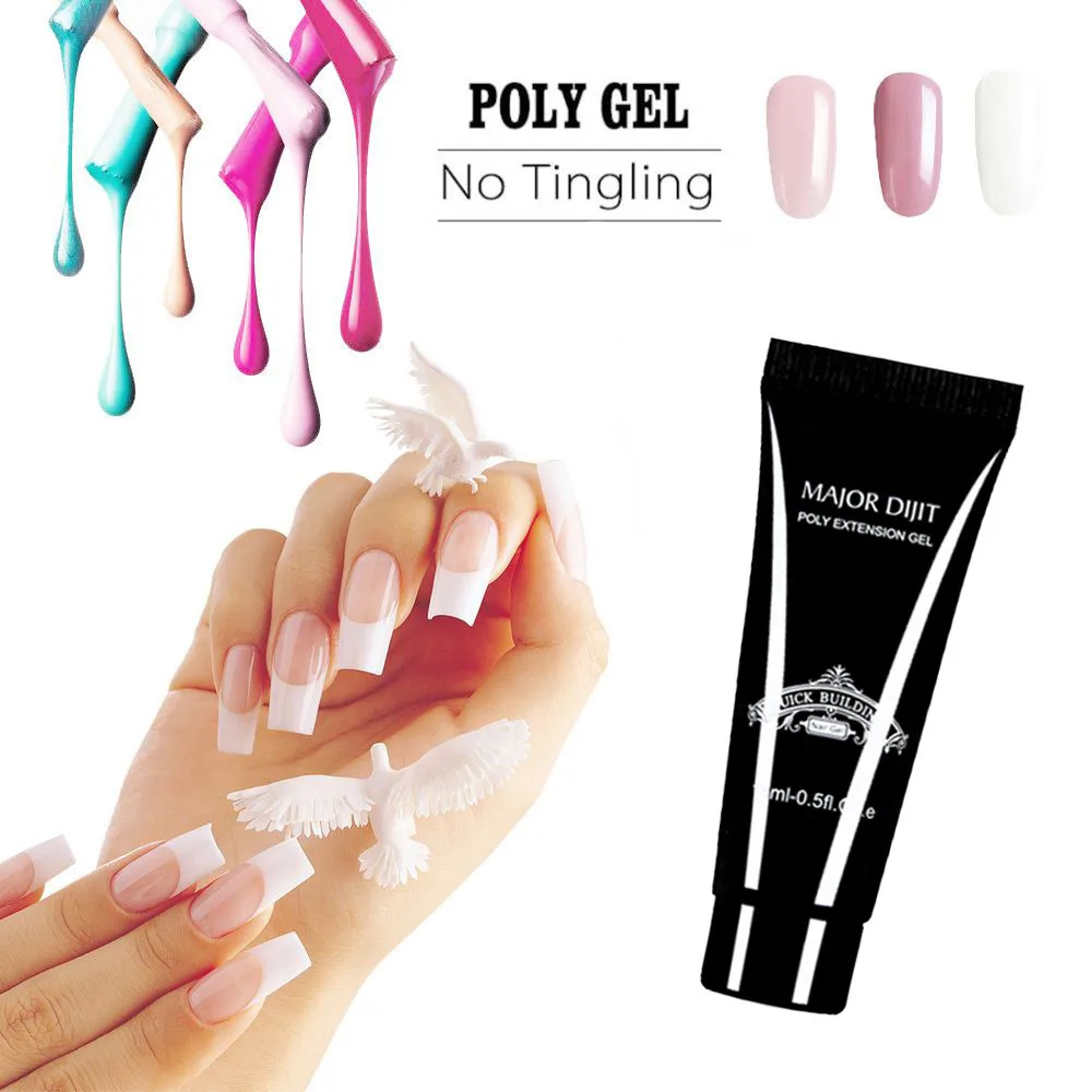 15g/Bottle Poly Gel Nail Quick Building UV Acrylic Extension Gel 3D
