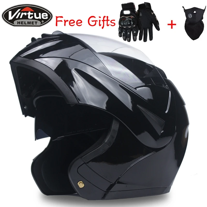 10 Colors Dual Visor Modular Flip Up helmet motorcycle helmet racing