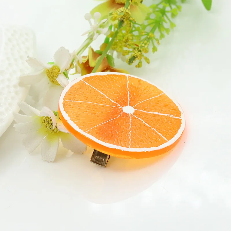 

1 Korean Wave Harajuku Style Hairpins Hair Rings Emulation Fruit Slices Shape Hairbands Barrettes For Women Hairwear Accessories